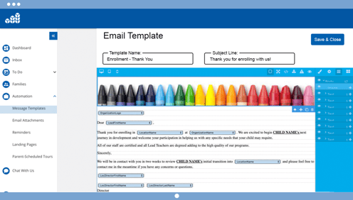 CRM+ Email Template Builder