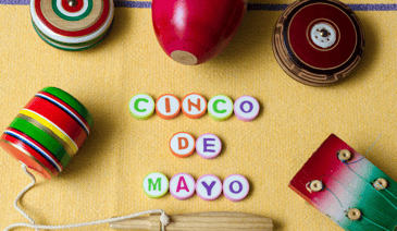 table with cinco de mayo decorations