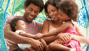 family of four with two young children - enhancing the current parent experience that isn't working