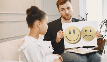 teacher with student: discussing emotional intelligence