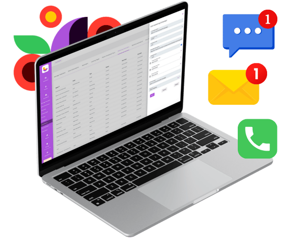 LineLeader booking system on laptop screen