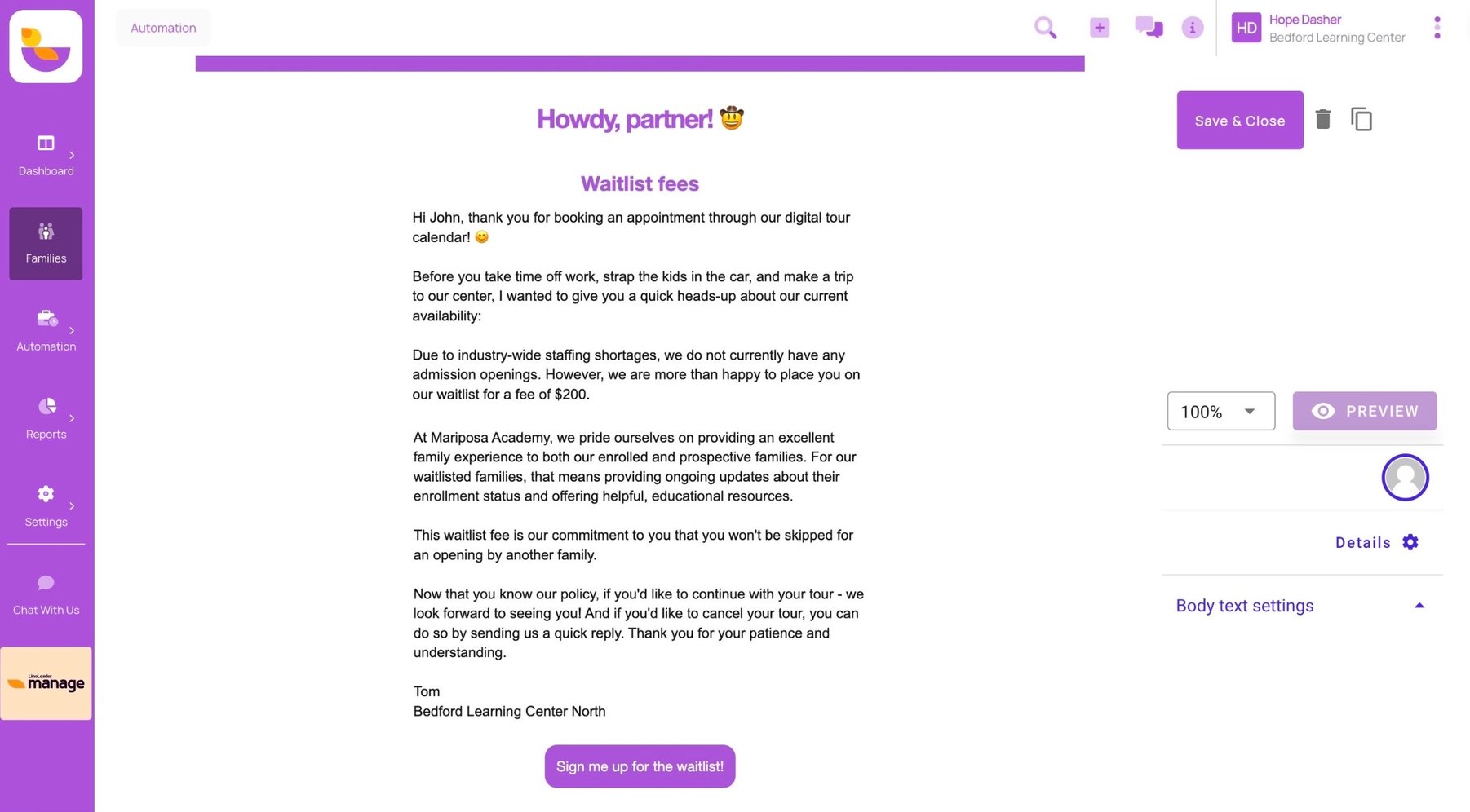Manage Enrollment with the Right Child Care Waiting List Template